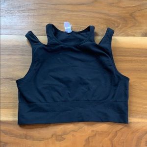 Black crop top